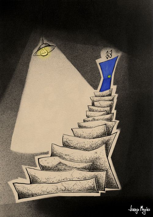Las Cerezas Lawrence Durrel. Ilustración Juanjo Megías